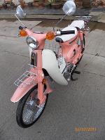 3. C90..สีลูกพีค..(คันที่3)..ระบบCDI..ปัดเงาล้อฝาครอบเครื่อง..ทะเบียนโอน..18500